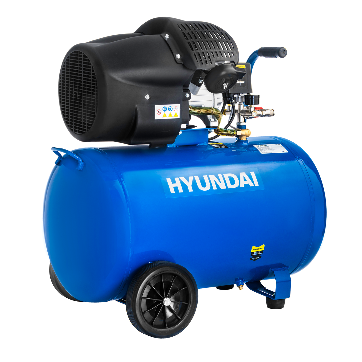 Компрессор масляный HYUNDAI HYC 40100 поршневой, коаксиальный (прямой) привод