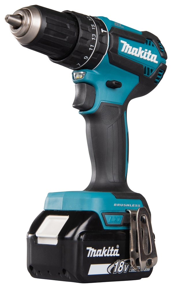 Аккумуляторная ударная дрель-шуруповерт Makita DHP485SYE 18В, 2х1,5 Ач Li-ion, 50 Нм, 1 900 об/мин