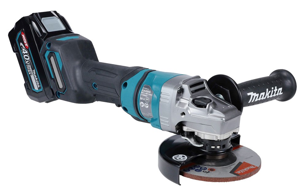 Угловая шлифмашина аккумуляторная Makita GA050GZ XGT BL 40В, 125 мм, 11000 об/мин, без акб и ЗУ