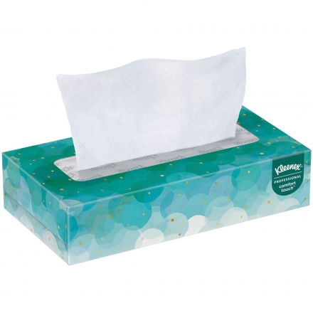 Гигиенические салфетки настольные Kimberly-Clark Клинекс 21400, двухслойные