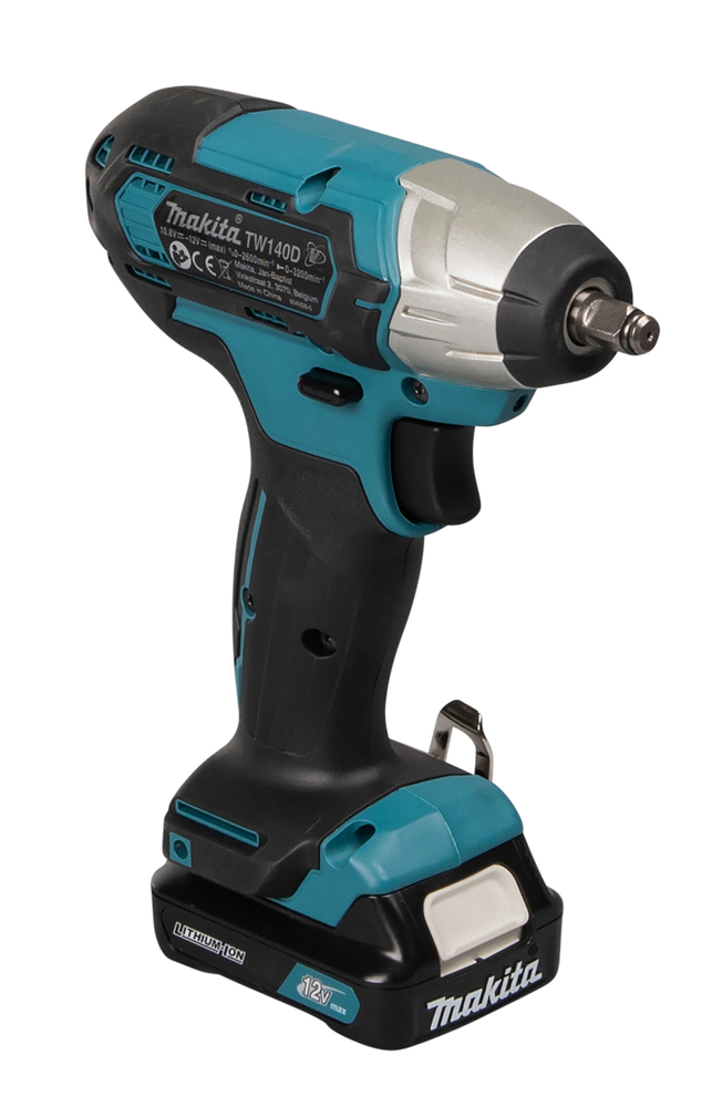 Гайковерт ударный аккумуляторный Makita TW140DWAE CXT 10.8В, 2х2.0 Ач, 3/8\", 140 Нм, 0 – 2600 об/мин