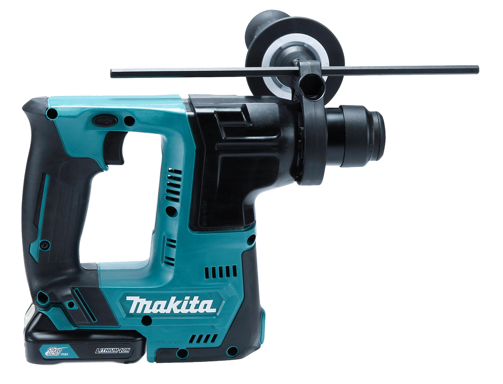 Перфоратор аккумуляторный Makita HR140DWAJ XGT 10.8В, 2х2.0 Ач, 14 мм, 1,0 Дж, SDS-PLUS