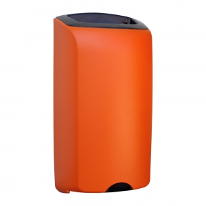 Корзина для мусора, настенная, открытая, 40 л MERIDA UNIQUE ORANGE LINE глянец KUO151