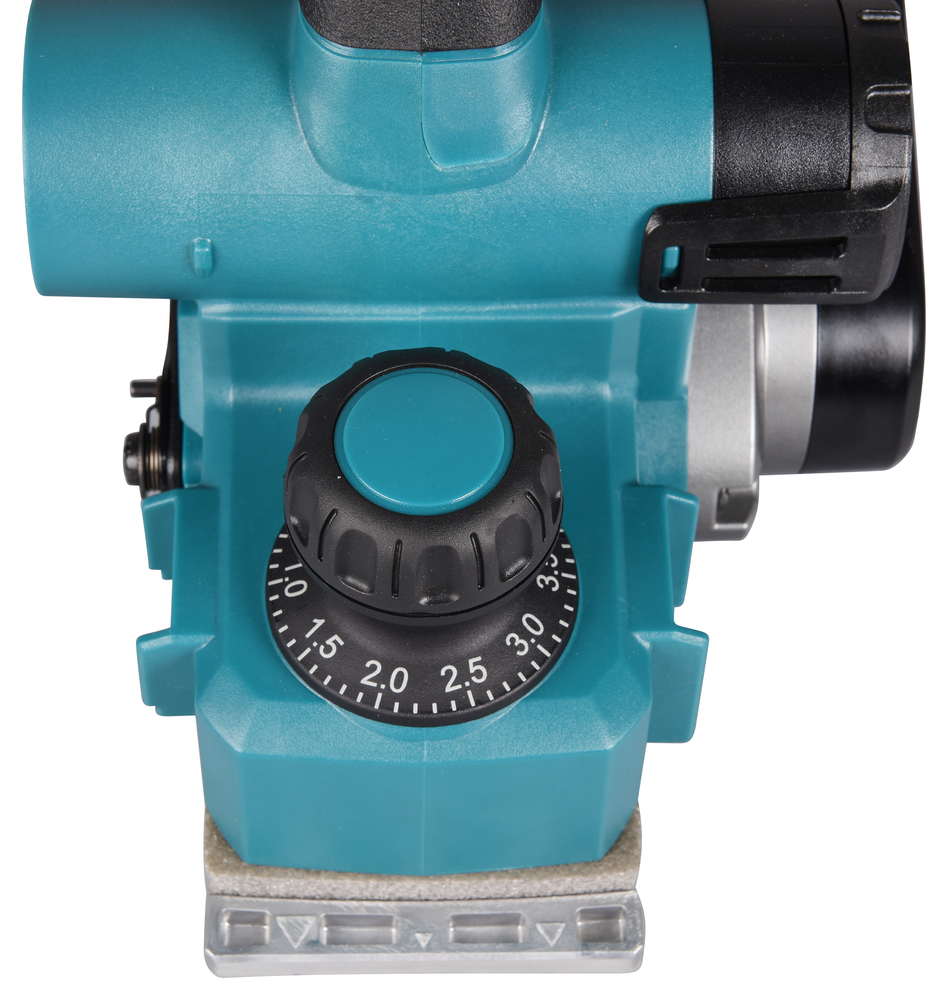 Рубанок аккумуляторный  Makita KP001GZ б\щет, 40В, XGT, 15000 об\м, ширина 82 мм, глуб. 4 мм, 3.7 кг, XPT, AWS, без акб и ЗУ