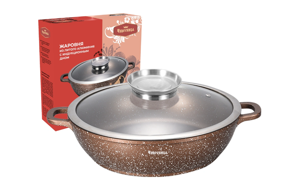 Жаровня  с крышкой ЧУДЕСНИЦА 3.5л