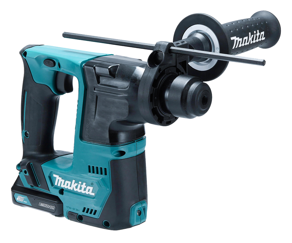 Перфоратор аккумуляторный Makita HR140DWAJ XGT 10.8В, 2х2.0 Ач, 14 мм, 1,0 Дж, SDS-PLUS