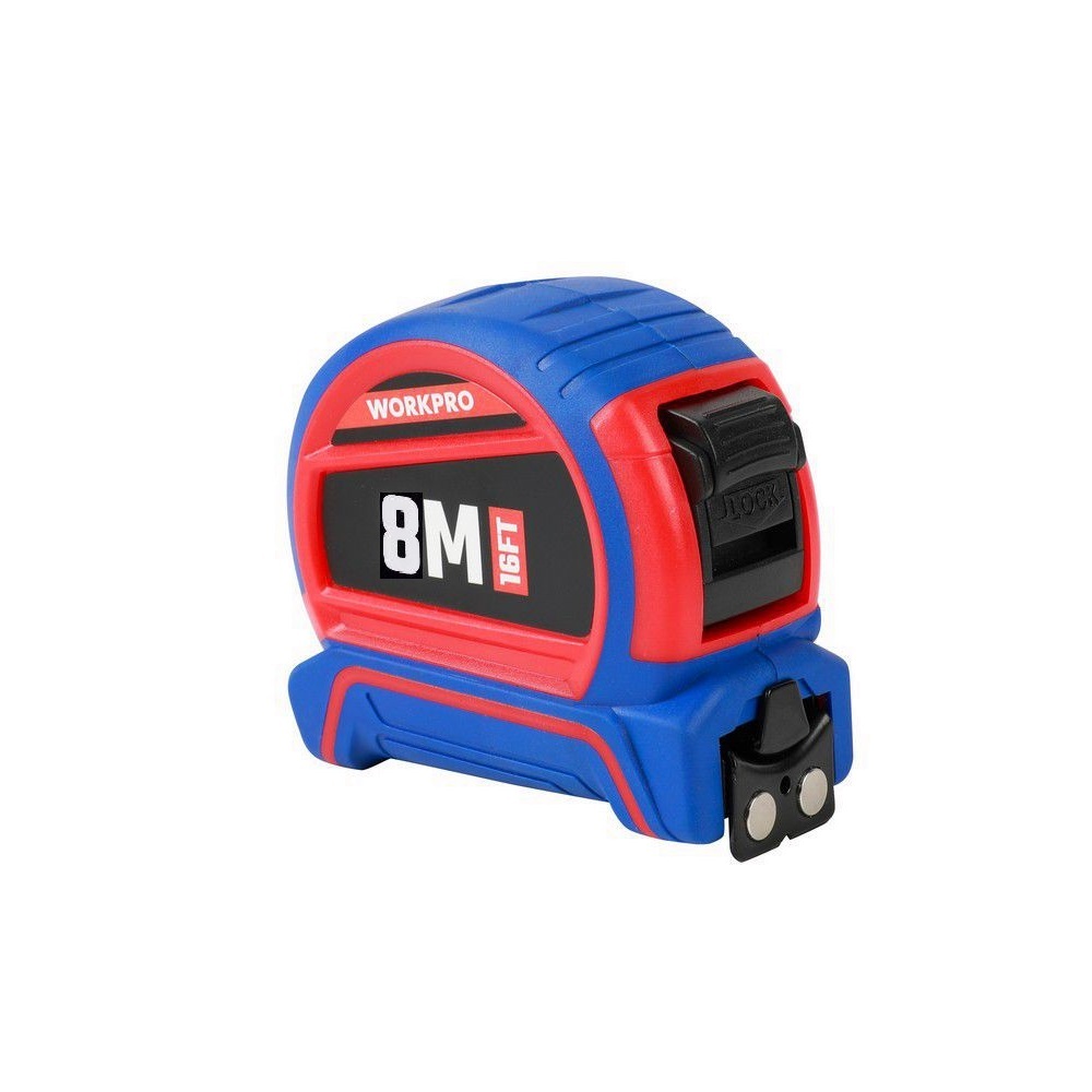 Рулетка 8 м х 25 мм двухсторонняя  метрическая шкала  WORKPRO