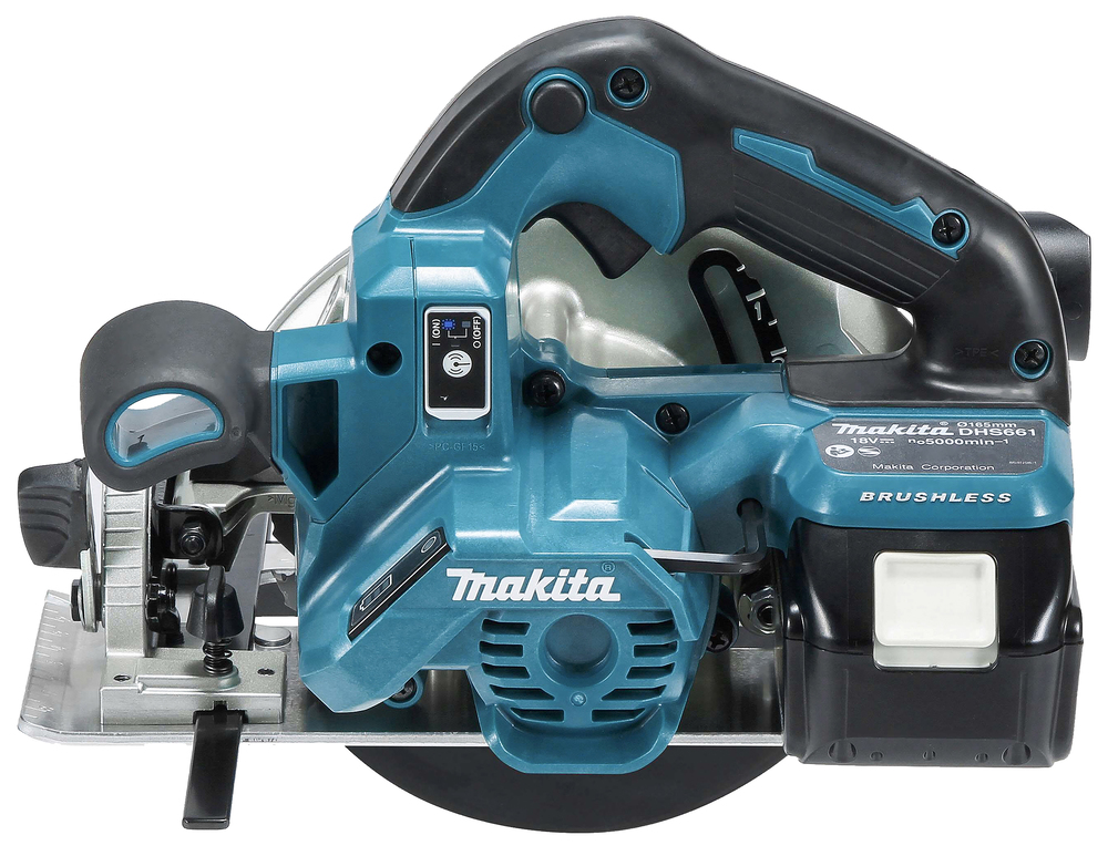 Пила дисковая аккумуляторная Makita DHS661ZU LXT 18В, 165 мм, 5000 об/мин, без акб и ЗУ