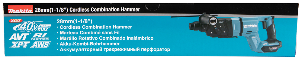 Перфоратор аккумуляторный Makita HR007GZ XGT 40В, 28 мм, 3,0 Дж, SDS-PLUS, без акб и ЗУ