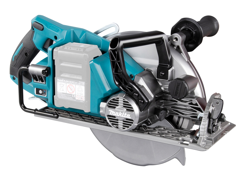 Пила дисковая аккумуляторная с задней рукояткой Makita RS002GZ XGT 40В, 260 мм, 4000 об/мин, без акб и ЗУ