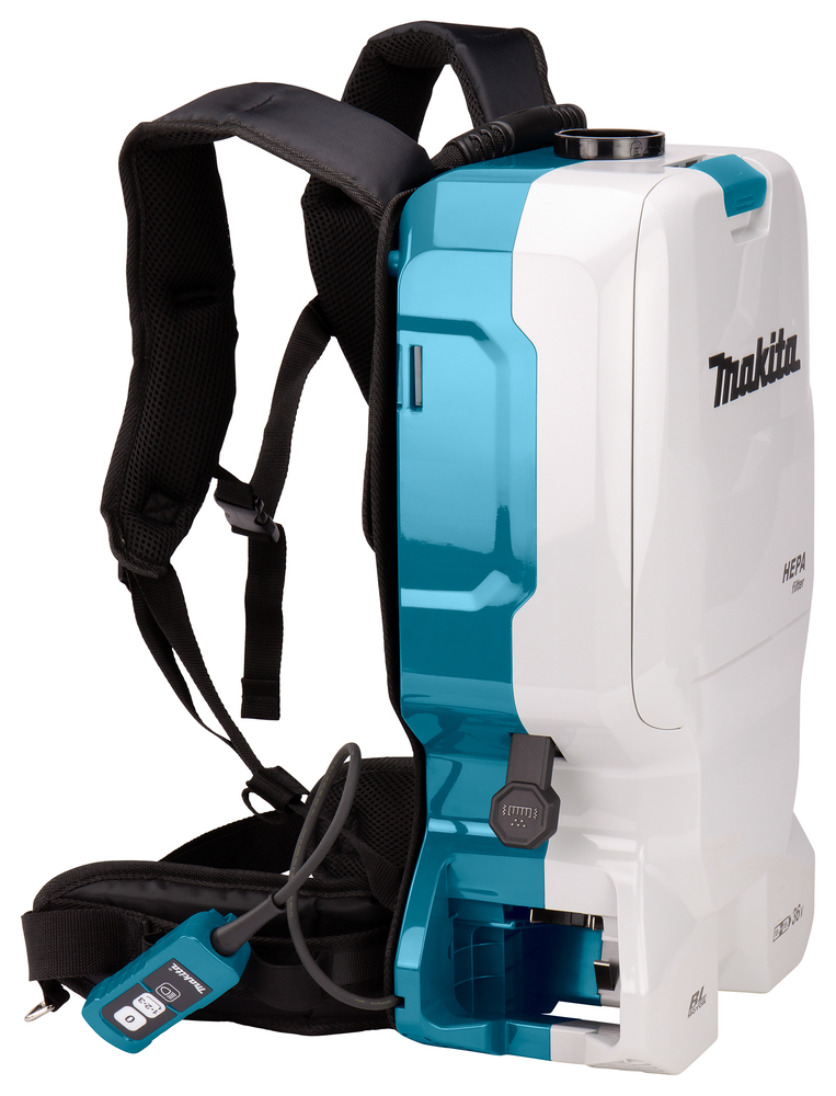 Пылесос ранцевый аккумуляторный Makita DVC660Z LXT 18В X2,  11 кПа, 6 л, без акб и ЗУ