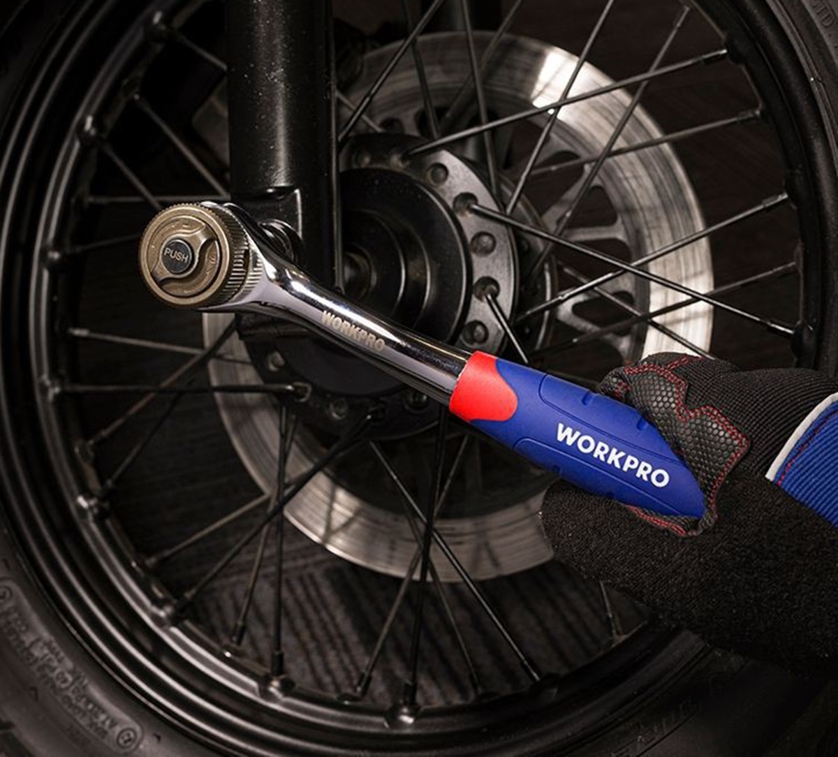 Ключ трещоточный 3/8" 48 зубьев с двойным приводом WORKPRO