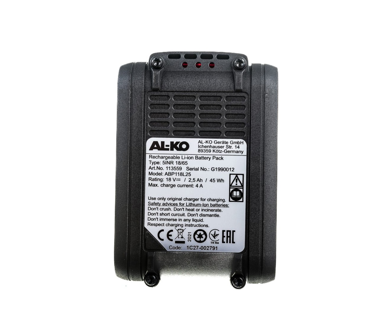 Аккумулятор AL-KO B 50 Li EasyFlex