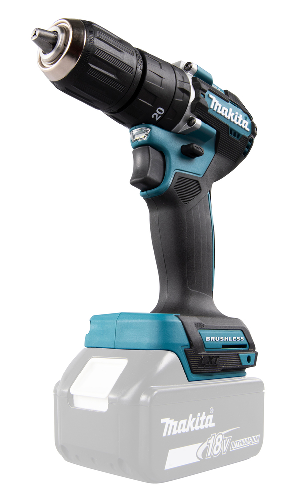 Ударная дрель-шуруповерт аккумуляторная Makita DHP487Z LXT 18В, 40 Нм, 1700 об/мин, без акб и ЗУ