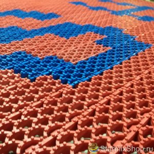 Модульное грязезащитное покрытие Scrub c рисунком (логотипом) 