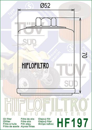 HF197 Фильтр масляный