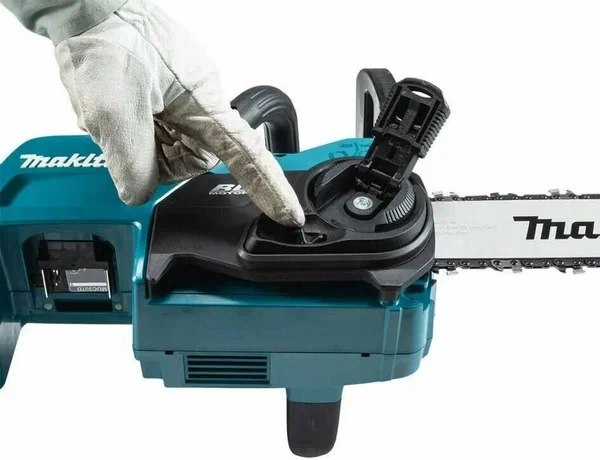Пила цепная аккумуляторная Makita DUC407RT LXT BL 18В, 610 Вт, 16"/40 см, 3/8", 1,1 мм, 8 м/с, XPT, (BL1850B, DC18RC)