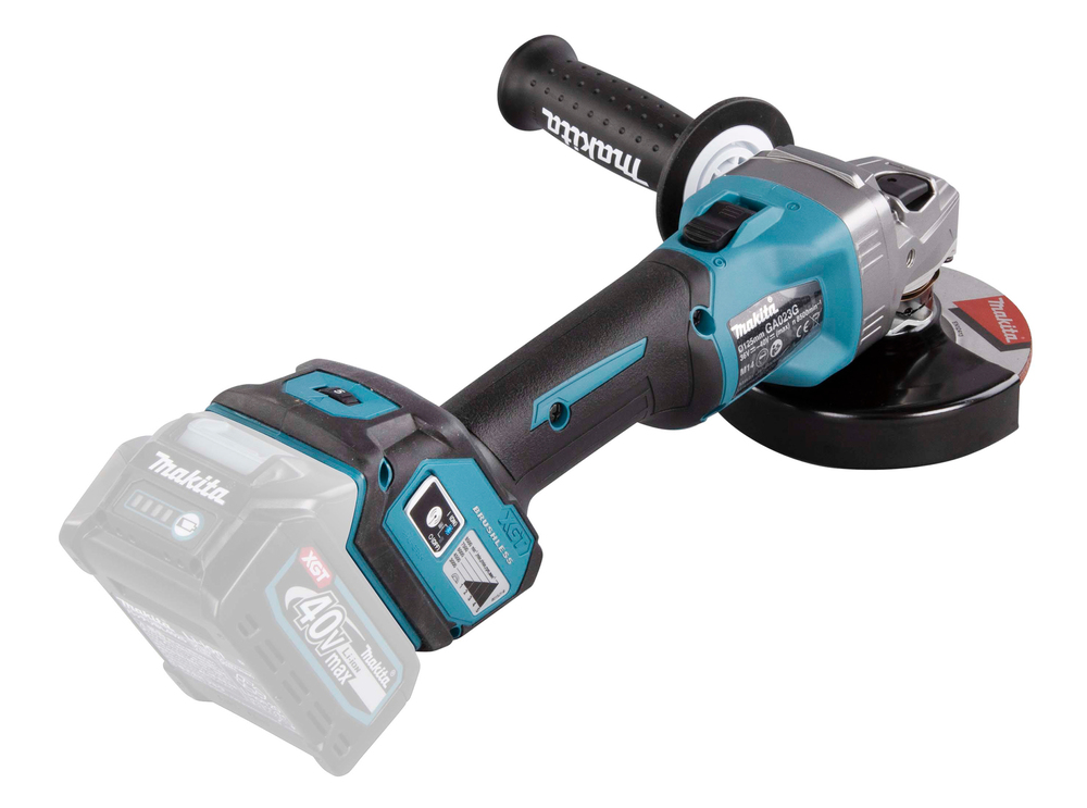 Угловая шлифмашина аккумуляторная Makita GA023GZ XGT BL 40В, 125 мм, 3000-8500 об/мин, без акб и ЗУ