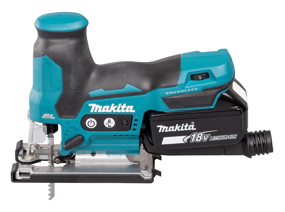 Лобзик аккумуляторный Makita DJV185Z LXT 18В, BL, Soft no Load, XPT, ход 23 мм, плавный пуск, поддержание оборотов п, без акб и ЗУ