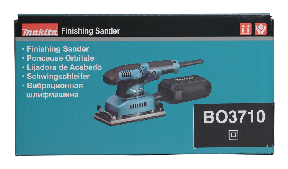 Вибрационная шлифовальная машина электрическая Makita BO3710 190 Вт, 93x228 мм, 11000 об/мин