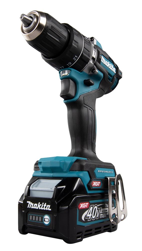 Ударная дрель-шуруповерт аккумуляторная Makita HP002GD201 XGT 40В, 2х2.5 Ач, 65 Нм, 2200 об/мин