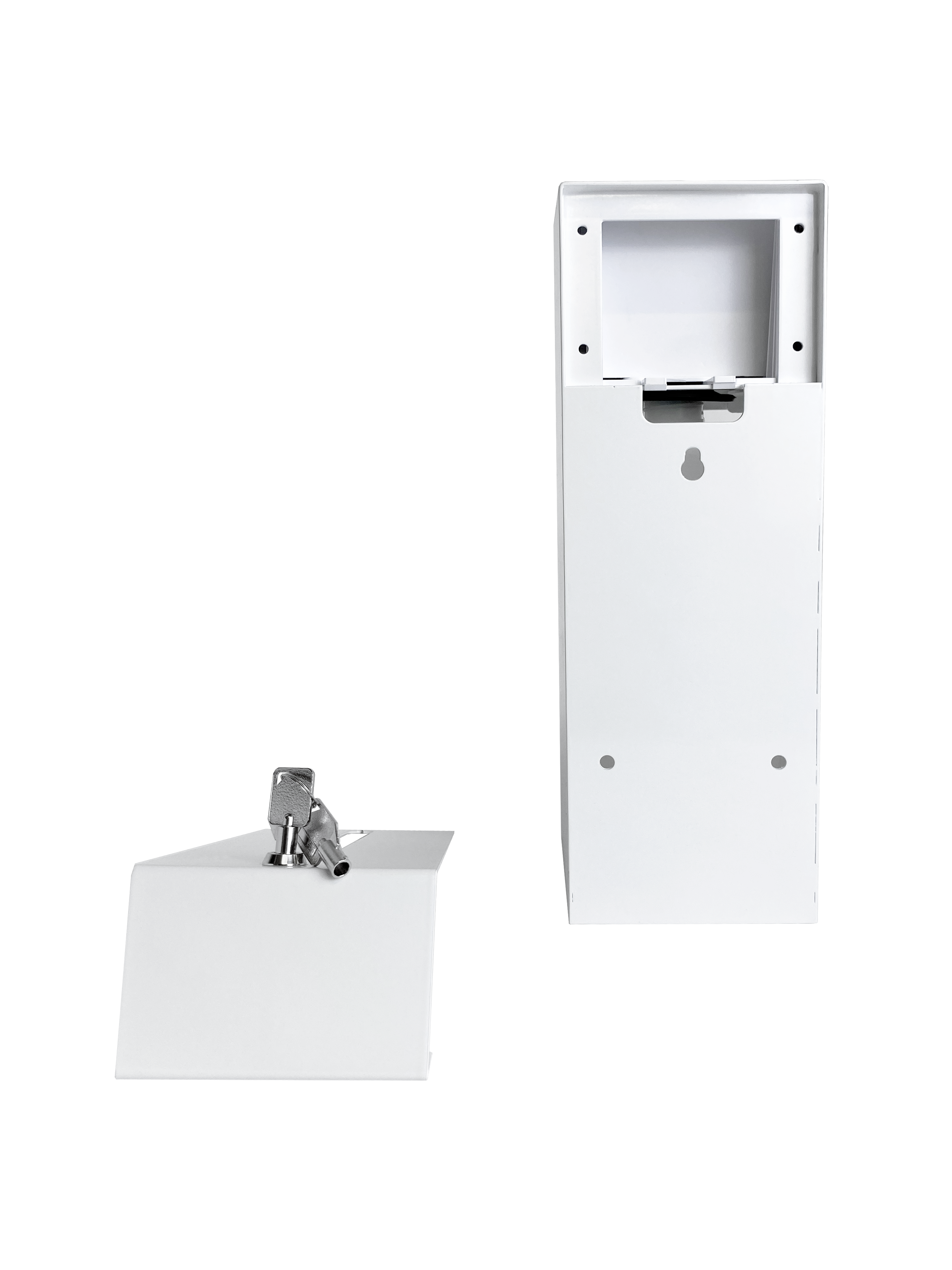 Локтевой дозатор металлический антивандальный HÖR-D-030A (с замком)