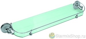 Полка стеклянная с бортиком 8553