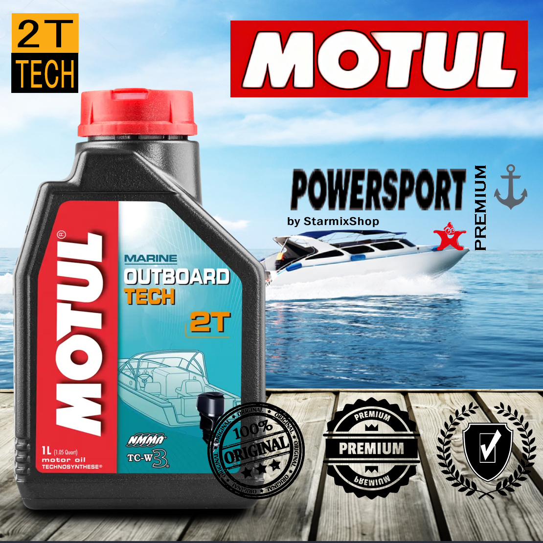 Моторное масло MOTUL Outboard Tech 2T (1л)