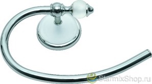 Кольцо для полотенца белое матовое 8510