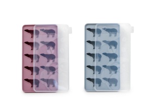 Силиконовая форма для льда с крышкой KF Pastel