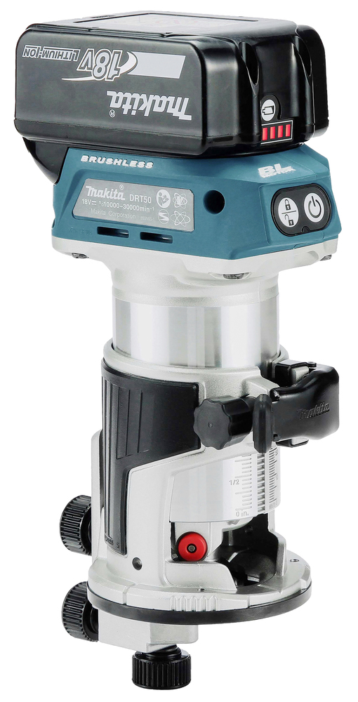 Фрезер кромочный аккумуляторный Makita DRT50Z LXT 18В, 6/8 мм, без акб и ЗУ