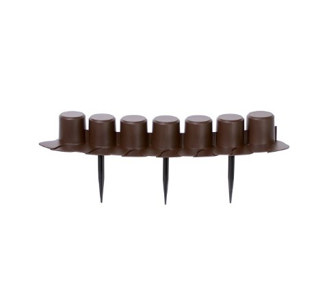 Бордюр садовый Prosperplast Palisada 6см/4,05м, коричневый