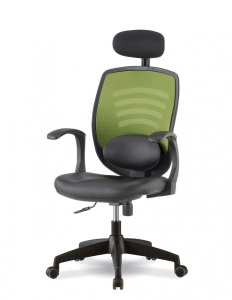 Стул ортопедический с поддержкой поясницы и подголовником DSP 2101C