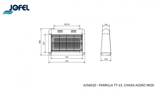 Электроловушка для летающих насекомых Jofel AJ56010, до 550 м2