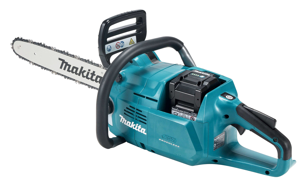 Пила цепная аккумуляторная Makita UC012GZ XGT 40v MAX, 1600 Вт, 16"/40 см, 3/8",1,3 мм, 25,5 м/с, инстр., BL, WG, без акб и ЗУ