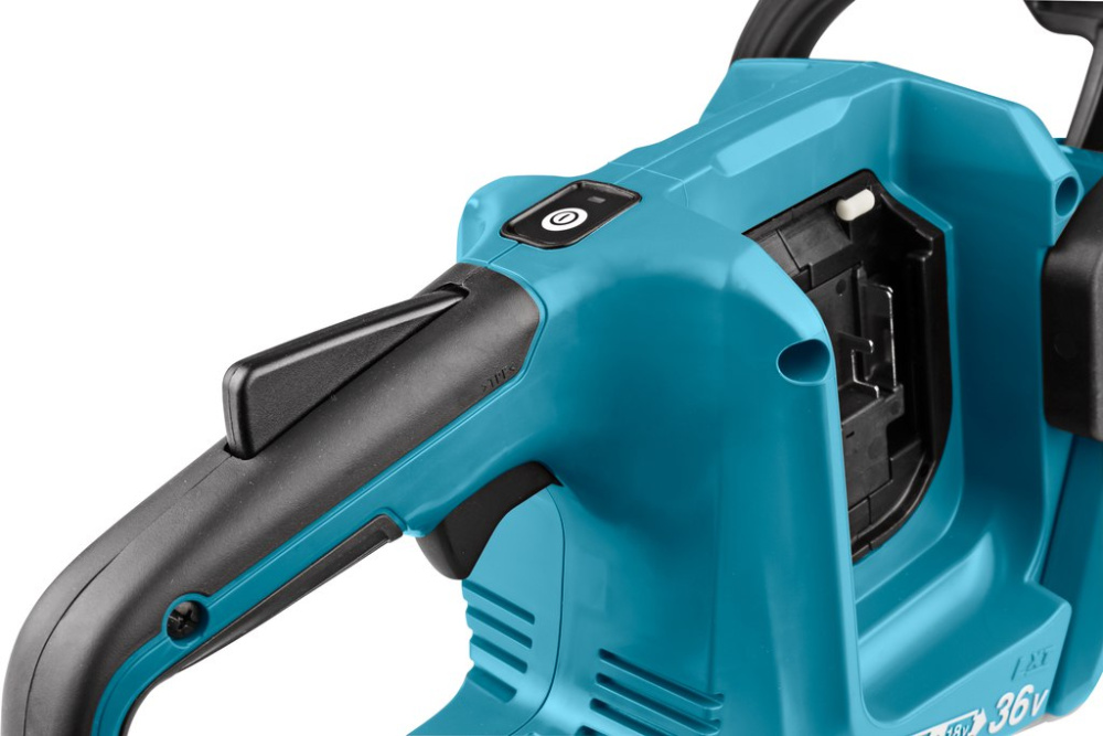Пила цепная аккумуляторная Makita DUC353CT2 LXT BL 2х18В, 14"/35см, 3/8", 1,1мм, 20м/с, XPT, (2xBL1850B, DC18SH)