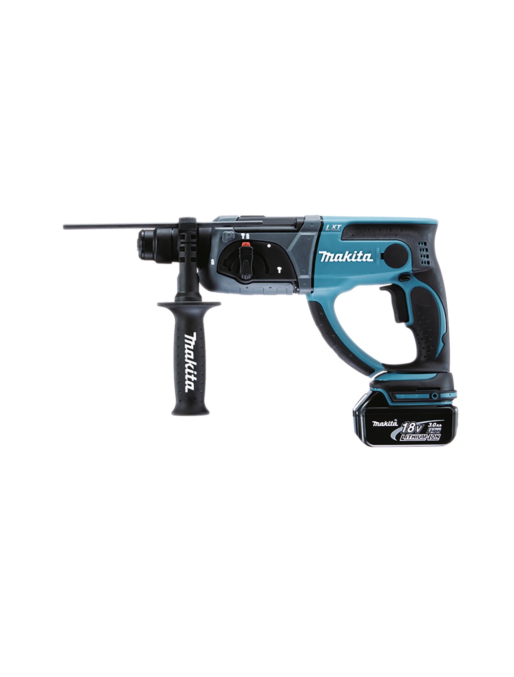 Перфоратор аккумуляторный Makita DHR202RFE LXT 18В, 2х3.0 Ач, 20 мм, 1,9 Дж, SDS-PLUS