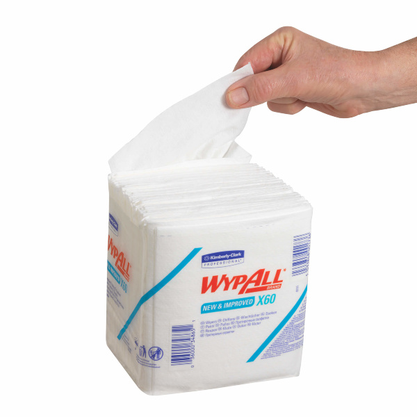 Протирочный материал в пачках WypAll X60 6034 белый