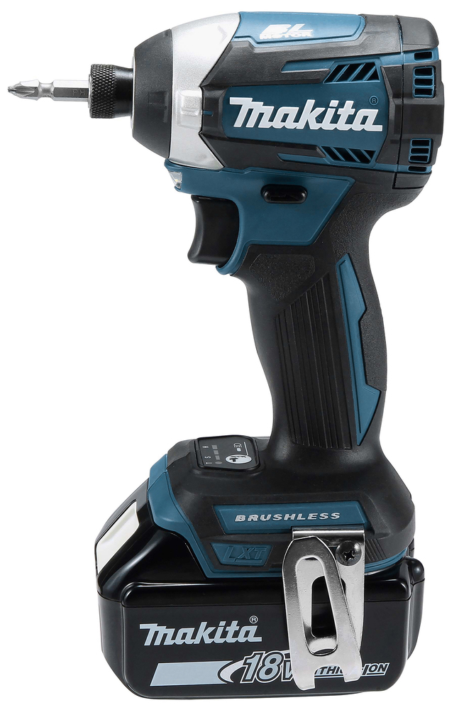 Шуруповерт ударный аккумуляторный Makita DTD154RFE LXT 18В, 2х3.0 Ач, 1/4\", 175 Нм, 3600 об/мин