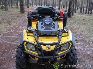 Вынос радиатора Can-Am G2 (сталь, черный) LitPro