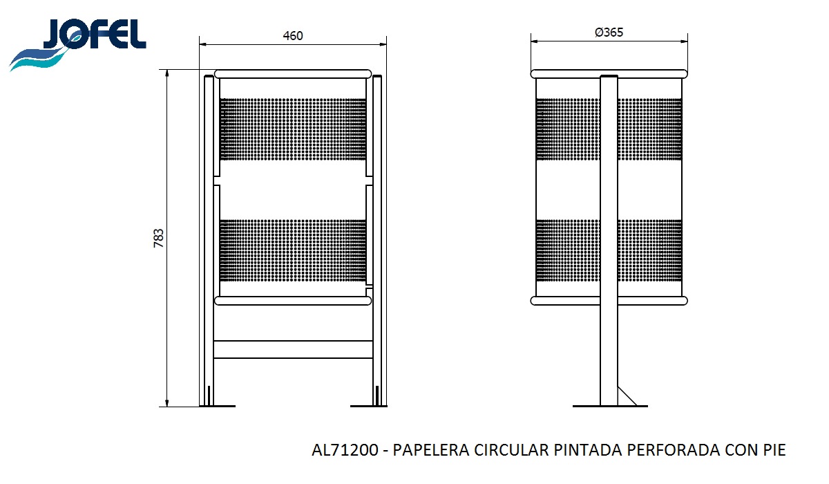 Урна Jofel AL71200 60 л