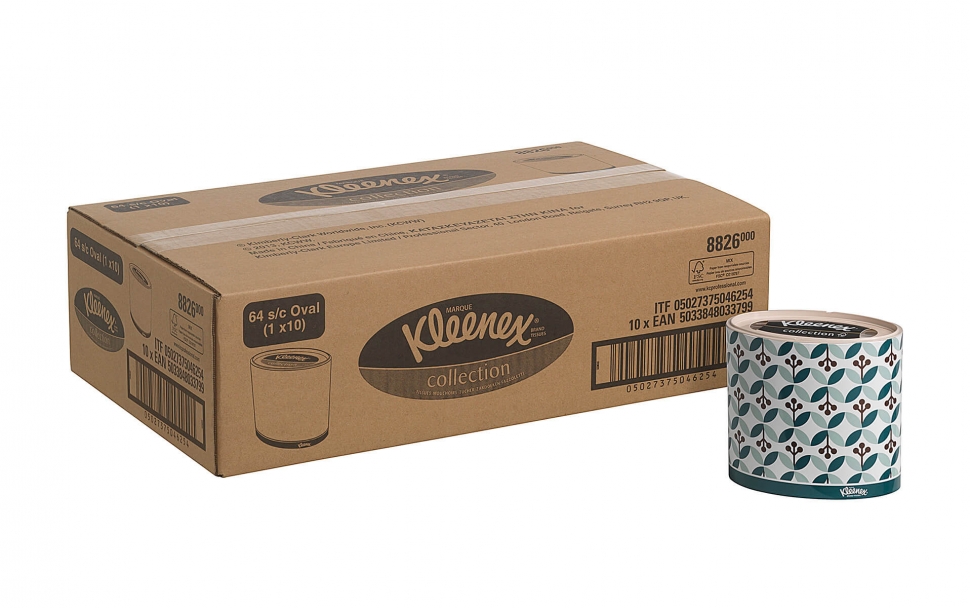 Гигиенические салфетки настольные Kimberly-Clark Клинекс 8826, трехслойные