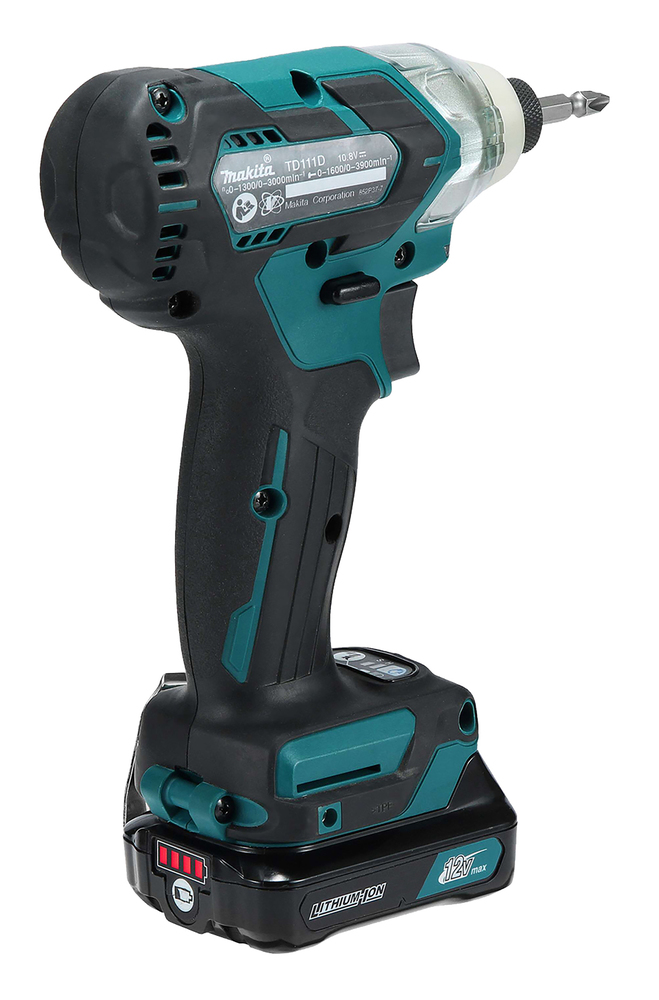 Шуруповерт ударный аккумуляторный Makita TD111DWAE CXT 10.8В, 2х2.0 Ач, 135 Нм, 3000 об/мин