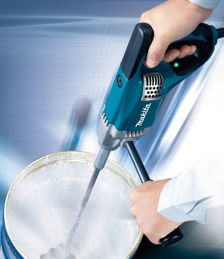 Строительный миксер электрический  Makita UT1305 850 Вт, М12, 0 - 1300 об/мин
