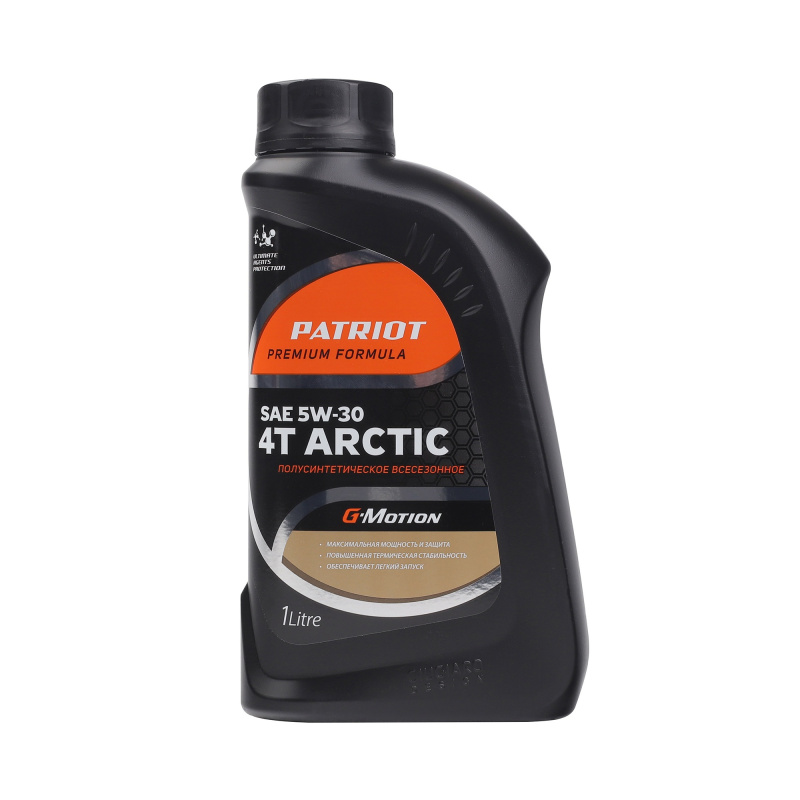 Масло полусинтетическое PATRIOT G-Motion 5W30 4Т ARCTIC 1 л.