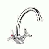 СМЕСИТЕЛЬ ДЛЯ КУХНИ LEDEME КРЕСТ КЕРАМИКА L4112