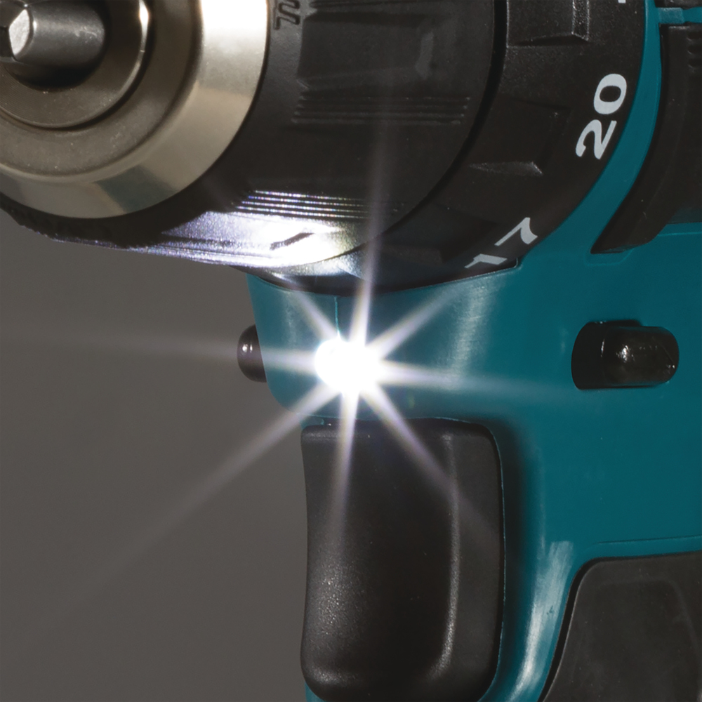 Ударная дрель-шуруповерт аккумуляторная Makita HP333DWME CXT 12В, 2х4.0 Ач, 30 Нм, 1700 об/мин