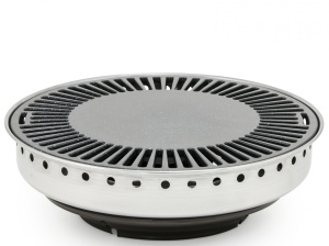 Жаровня гриль бездымная с равномерным нагревом для газовой плиты 38 см