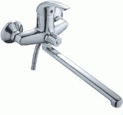 СМЕСИТЕЛЬ ДЛЯ ВАННЫ И ДУША LEDEME L2229-В, ДЛИННЫЙ ИЗЛИВ