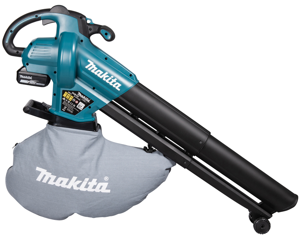 Аккумуляторная воздуходувка Makita DUB187Z LXT BL 18В, 4,2 м³/мин, 64 м/с, мешок 25л, XPT, без акб и З/У